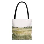 Watercolor Landscape Tote Bag, Reusable Shopping Bag, Eco-Friendly Gift, Art Tote, Bohemian Style Bag, Perfect for Everyday Use