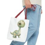 Cute Dinosaur Tote Bag, Whimsical Eco-Friendly Shopping Bag, Kid's Gift, Birthday Decor, Fun Daily Use - Image 7