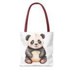 Adorable Panda Tote Bag, Cute Tote for Shopping, Beach, Gifts, Animal Lover Accessories, Eco-Friendly Reusable Bag - Image 6