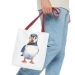 Puffin Tote Bag - Cute Animal Eco-Friendly Shopping Bag, Beach, Gift for Bird Lovers, Reusable Grocery Bag, Summer accessory - Image 7