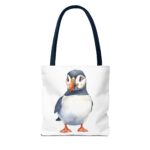 Puffin Tote Bag - Cute Animal Eco-Friendly Shopping Bag, Beach, Gift for Bird Lovers, Reusable Grocery Bag, Summer accessory - Image 18
