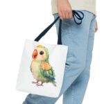 Adorable Parrot Tote Bag, Eco-Friendly Shopping Bag, Bird Lover Gift, Beach Bag, Cute Tote, Colorful Carryall - Image 19