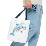 Whimsical Dolphin Tote Bag, Beach Bag, Eco-Friendly Shopping Tote, Animal Lover Gift, Summer Accessory - Image 19
