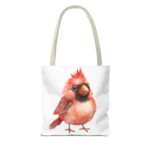 Cute Cardinal Tote Bag, Bird Lover Gift, Reusable Shopping Bag, Floral Design, Nature Enthusiast Decor, Earth Day Accessory - Image 14