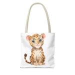 Cute Leopard Tote Bag, Stylish Shopping Bag, Animal Lover Gift, Eco-Friendly Tote, Kids' Accessories, Pet Carry Bag - Image 14