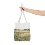 Watercolor Landscape Tote Bag, Reusable Shopping Bag, Eco-Friendly Gift, Art Tote, Bohemian Style Bag, Perfect for Everyday Use - Image 12