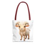 Adorable Sheep Tote Bag - Cute Animal Design, Perfect for Everyday Use, Gift for Animal Lovers, Eco-Friendly Shopping, Stylish Storage - Image 5