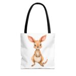 Cute Kangaroo Tote Bag, Animal Lover Bag, Reusable Shopping Tote, Fun Gift for Kids, Eco-Friendly Bag