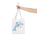 Whimsical Dolphin Tote Bag, Beach Bag, Eco-Friendly Shopping Tote, Animal Lover Gift, Summer Accessory - Image 12