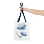 Floral Tote Bag, AOP, Boho Chic, Everyday Carry, Gift for Her, Shopping Bag, Beach Bag, Mother's Day, Spring Style, Eco-Friendly - Image 20