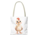 Cute Chicken Tote Bag, Farmer's Market Bag, Animal Lover Gift, Eco-Friendly Shopping Bag, Easter Gift, Chick Design Tote - Image 14