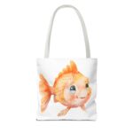 Whimsical Goldfish Tote Bag - Cute Fish Bag, Beach Tote, Eco-Friendly Shopping Bag, Fish Lover Gift, Fun Canvas Bag - Image 10