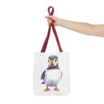Puffin Tote Bag - Cute Animal Eco-Friendly Shopping Bag, Beach, Gift for Bird Lovers, Reusable Grocery Bag, Summer accessory - Image 8