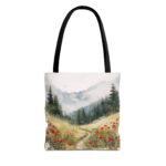 Nature-Inspired Tote Bag, Floral Canvas Bag, Eco-Friendly Shopping Tote, Perfect Gift for Nature Lovers, Everyday Use, Outdoor Adventures