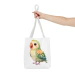 Adorable Parrot Tote Bag, Eco-Friendly Shopping Bag, Bird Lover Gift, Beach Bag, Cute Tote, Colorful Carryall - Image 12