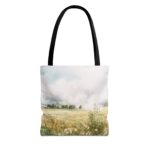 Stylish AOP Tote Bag, Perfect for Beach Days, Shopping, Gym, Gift for Her, Eco-Friendly, Floral and Abstract Design