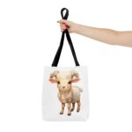 Adorable Sheep Tote Bag - Cute Animal Design, Perfect for Everyday Use, Gift for Animal Lovers, Eco-Friendly Shopping, Stylish Storage - Image 4