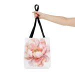 Floral Tote Bag, Watercolor Flower Shopping Bag, Eco-Friendly Gift, Spring Accessory, Reusable Grocery Tote, Mother's Day Present - Image 4