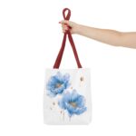 Floral Watercolor Tote Bag, Eco-Friendly Shopping Tote, Gift for Her, Beach Bag, Floral Design - Image 8
