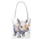 Adorable Rhino Tote Bag - Kid's Accessory, Eco-Friendly Gift, Animal Lover Tote, Fun For Birthdays, Everyday Carry - Image 10