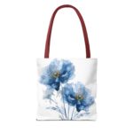 Elegant Floral Tote Bag | Stylish Blue Watercolor Design | Perfect for Shopping, Gifts, Beach, Travel, or Everyday Use - Image 6