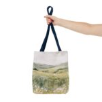 Serene Landscape Tote Bag, Nature Lover's Tote, Eco-Friendly Shopping Tote, Gift for Her, Boho Bag, Floral Design - Image 20