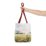 Stylish AOP Tote Bag, Perfect for Beach Days, Shopping, Gym, Gift for Her, Eco-Friendly, Floral and Abstract Design - Image 8