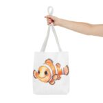 Adorable Clownfish Tote Bag, Cute Beach Bag, Fun Gift for Fish Lovers, Ocean-Themed, Lightweight Shopping Tote, Summer Accessory - Image 12