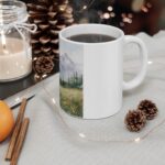 Serene Mountain Landscape Mug, Nature Lover Gift, Coffee Cup, Hiking, Relaxation, Home Decor, Garden Inspiration - Image 4