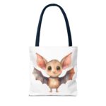 Adorable Bat Tote Bag, Cute Animal Lover Gift, Halloween Accessory, Eco-Friendly Shopping Bag, Whimsical Bat Design - Image 18