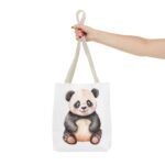 Adorable Panda Tote Bag, Cute Tote for Shopping, Beach, Gifts, Animal Lover Accessories, Eco-Friendly Reusable Bag - Image 16