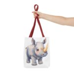 Adorable Rhino Tote Bag - Kid's Accessory, Eco-Friendly Gift, Animal Lover Tote, Fun For Birthdays, Everyday Carry - Image 8