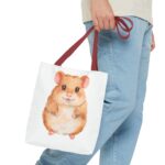 Cute Hamster Tote Bag, Animal Lover Gift, Eco-Friendly Bag, Hamster Design, Pet Owner Accessory - Image 7