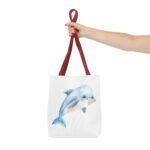 Whimsical Dolphin Tote Bag, Beach Bag, Eco-Friendly Shopping Tote, Animal Lover Gift, Summer Accessory - Image 8