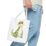 Cute Dinosaur Tote Bag | Eco-Friendly Shopping, Kids' Gift, Beach Bag, Animal Lover, Whimsical Art - Image 11