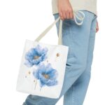 Floral Watercolor Tote Bag, Eco-Friendly Shopping Tote, Gift for Her, Beach Bag, Floral Design - Image 15