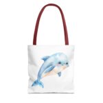 Whimsical Dolphin Tote Bag, Beach Bag, Eco-Friendly Shopping Tote, Animal Lover Gift, Summer Accessory - Image 5