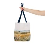 Watercolor Landscape Tote Bag, Floral Field Bag, Eco-Friendly Shopping Tote, Summer Picnic Essential, Gift for Nature Lovers - Image 20