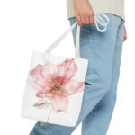 Floral Watercolor Tote Bag, Eco-Friendly Shopping Bag, Beach Bag, Gift for Her, Floral Gift - Image 11
