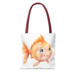 Whimsical Goldfish Tote Bag - Cute Fish Bag, Beach Tote, Eco-Friendly Shopping Bag, Fish Lover Gift, Fun Canvas Bag - Image 6