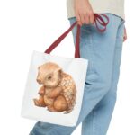 Adorable Pangolin Tote Bag, Cute Animal Bag, Eco-Friendly Shopping Tote, Gift for Animal Lovers, Beach Bag - Image 7