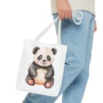 Adorable Panda Tote Bag, Cute Tote for Shopping, Beach, Gifts, Animal Lover Accessories, Eco-Friendly Reusable Bag - Image 11