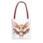 Adorable Bat Tote Bag, Cute Animal Lover Gift, Halloween Accessory, Eco-Friendly Shopping Bag, Whimsical Bat Design - Image 5