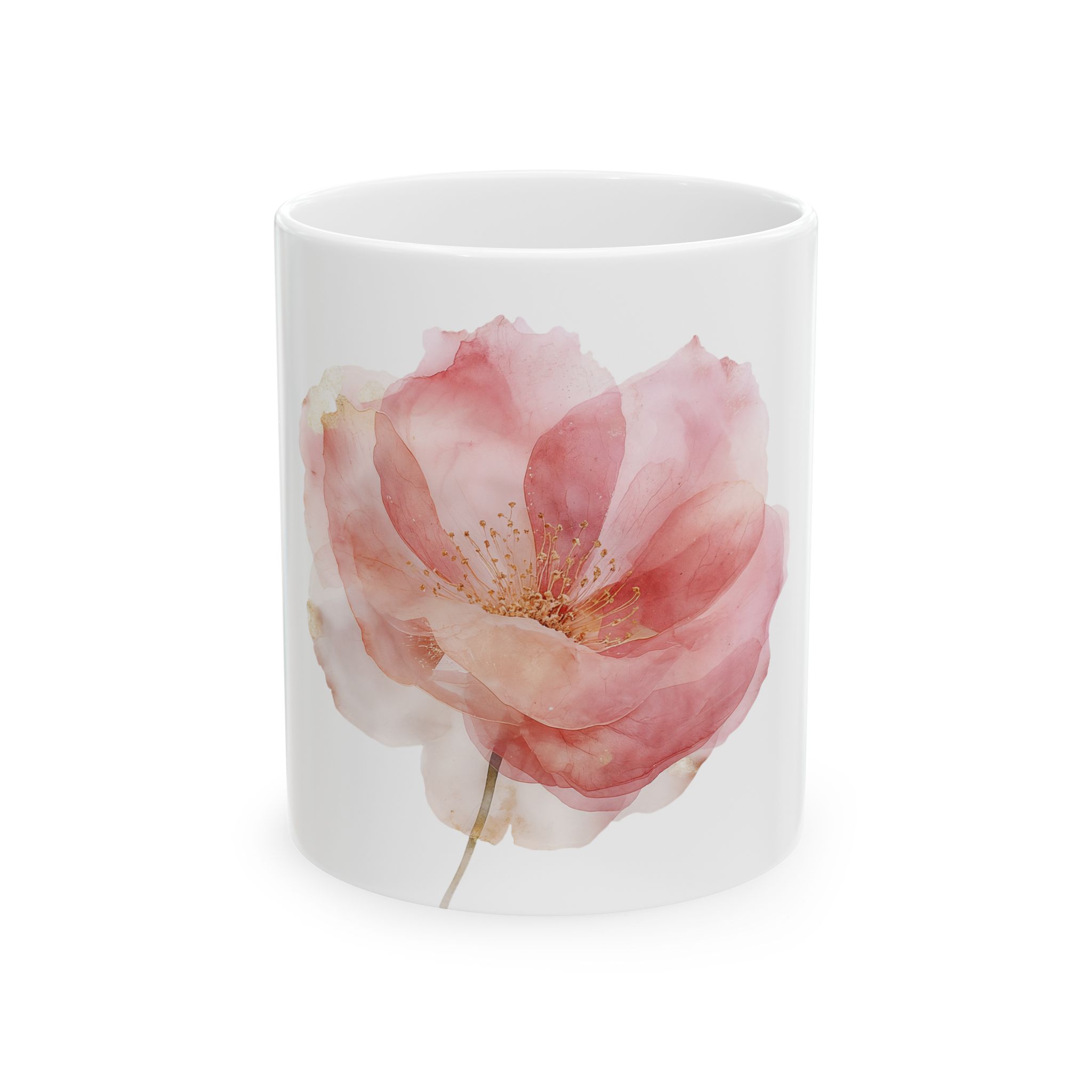 6093657848504803110_2048.jpeg Floral Ceramic Mug, Coffee Cup, Tea Mug, Gift for Her, Home Decor, Mother's Day, Coffee Lover Mug - Image 1