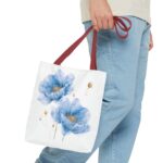 Floral Watercolor Tote Bag, Eco-Friendly Shopping Tote, Gift for Her, Beach Bag, Floral Design - Image 7