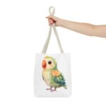 Adorable Parrot Tote Bag, Eco-Friendly Shopping Bag, Bird Lover Gift, Beach Bag, Cute Tote, Colorful Carryall - Image 16