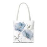 Elegant Floral Tote Bag, Stylish Beach Bag, Gift for Her, Eco-Friendly Shopping Tote, Blooming Floral Design - Image 14