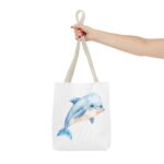 Whimsical Dolphin Tote Bag, Beach Bag, Eco-Friendly Shopping Tote, Animal Lover Gift, Summer Accessory - Image 16