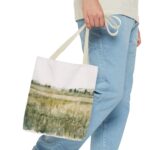 Watercolor Landscape Tote Bag, Reusable Shopping Bag, Eco-Friendly Gift, Art Tote, Bohemian Style Bag, Perfect for Everyday Use - Image 15