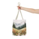 Nature-Inspired Tote Bag, Floral Canvas Bag, Eco-Friendly Shopping Tote, Perfect Gift for Nature Lovers, Everyday Use, Outdoor Adventures - Image 16